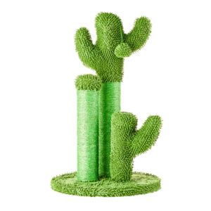 Vibrant Life Cactus 3-Arm Chenille, Sisal & Jute Cat Scratching Post with Cat Toy