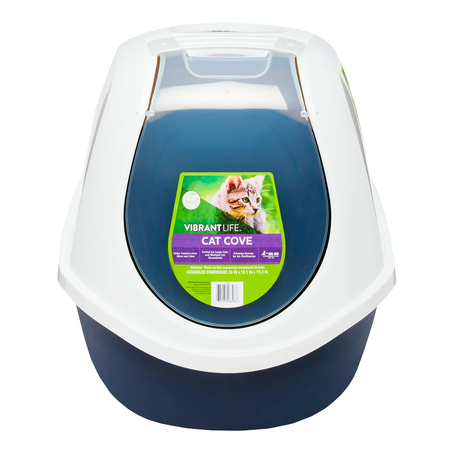 Vibrant Life Mega Smart Cat Cove Covered Litterbox