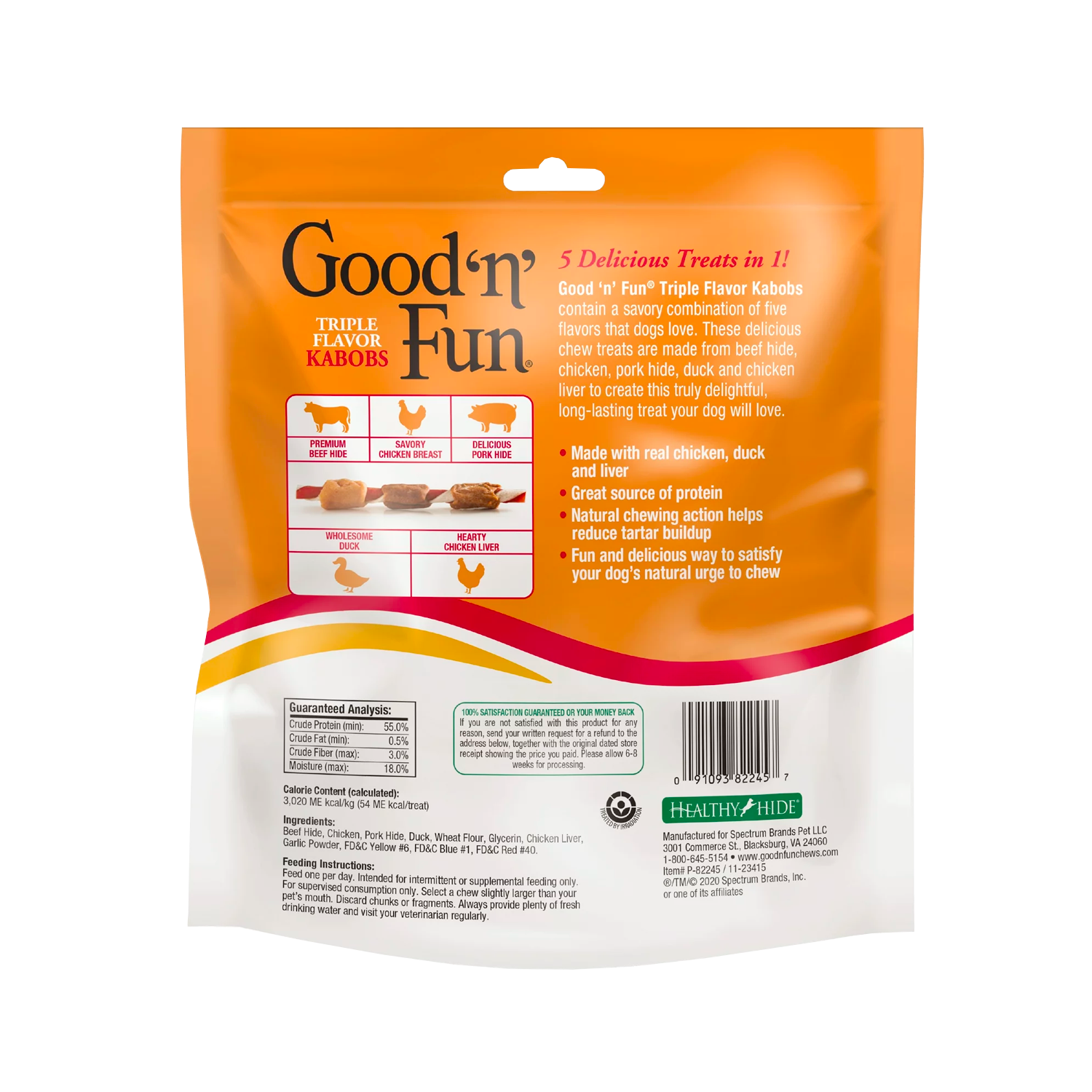 Good 'n' Fun Triple Flavor Kabobs Snack for All Dogs, 18 count, 12.0 oz – Bild 2