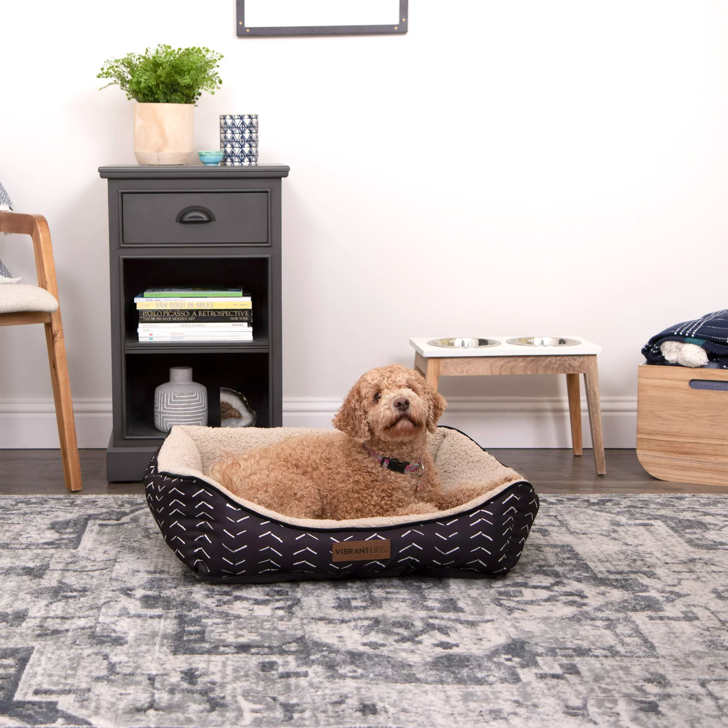 Vibrant Life Luxe Cuddler Mattress Edition Dog Bed, Medium, 27_x21_, Up to 40lbs – Bild 2