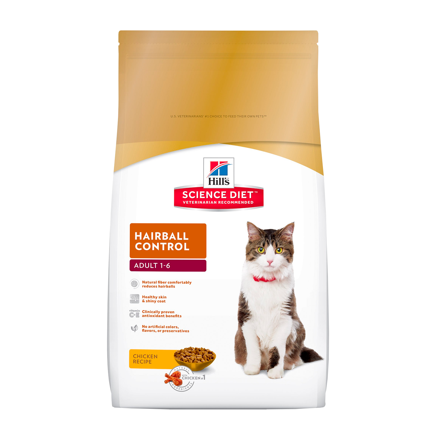 Hill's Pet Nutrition Science Diet Chicken Flavor Dry Cat Food for Adult, 15.5 lb. Bag – Bild 3