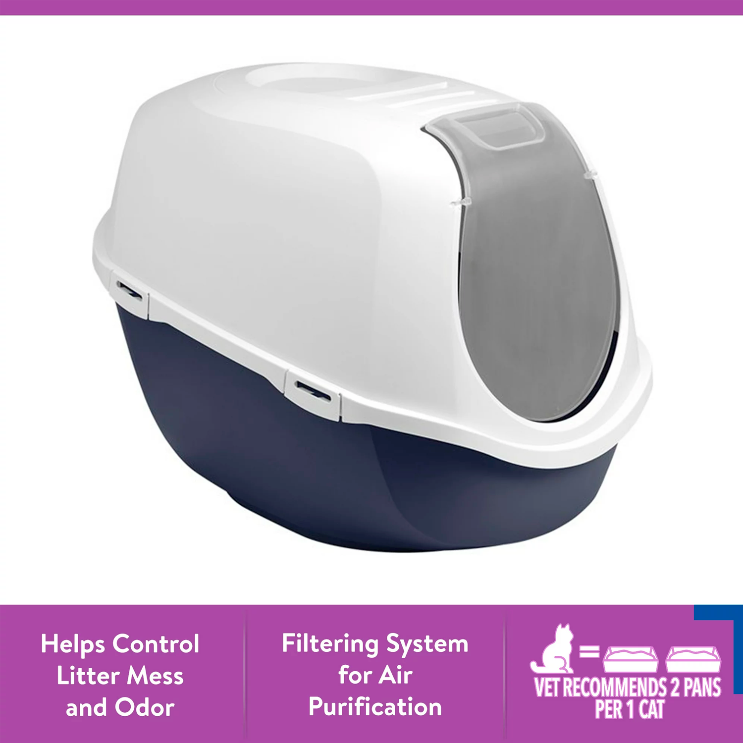 Vibrant Life Mega Smart Cat Cove Covered Litterbox – Bild 3