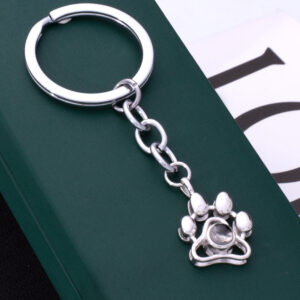 Personalized Photo Paw Print Keychain